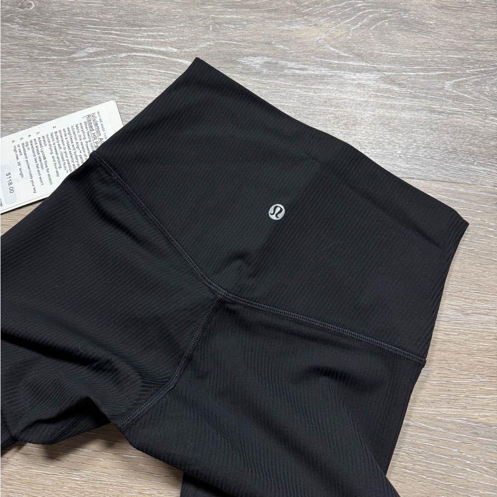Lululemon Align Ribbed HR Pant 28” - Black - Picture 3 of 7